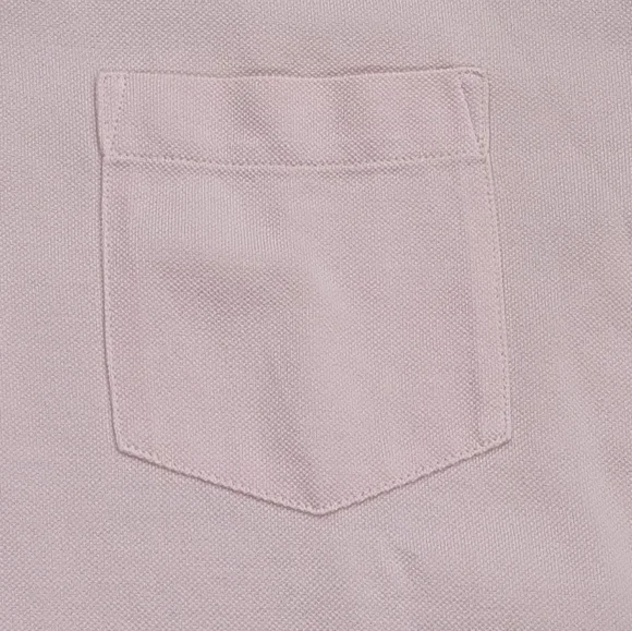 $395 Mens RALPH LAUREN PURPLE LABEL Washed Pique Polo Shirt Pink Small
